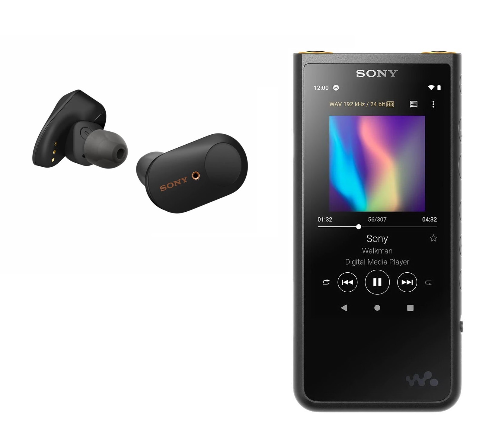 Комплект персонального аудио Sony Walkman NW-ZX507 black + WF-1000XM3 black  - купить в Красноярске в интернет-магазине Pult.ru